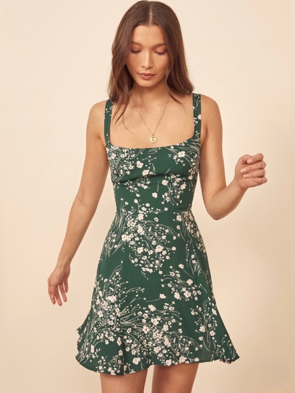 Reformation Tempest Sleeveless Crepe Mini Dress in Lake Sz 6 NWT